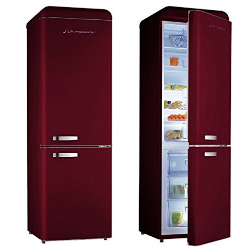 SCHAUB LORENZ SL300CBRW Réfrigérateur Vintage Bordeaux mat ...